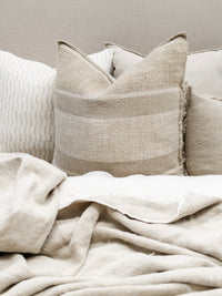 Kyoto Rustic Hand-loomed Linen Cushion Cushions and Covers Wander & Wild 