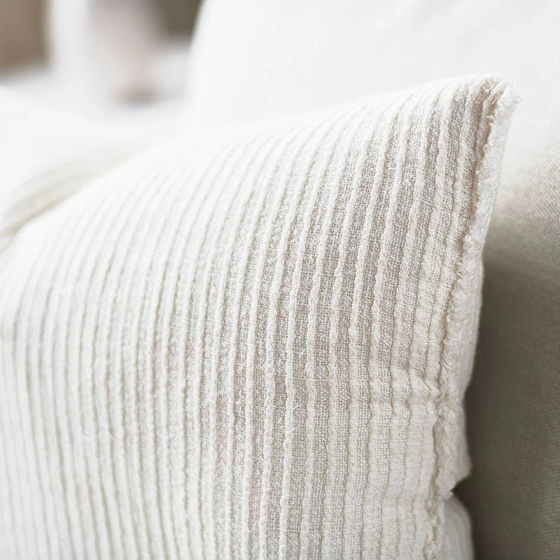 Rafflad Linen Cushion -Ivory Cushions and Covers Wander & Wild 