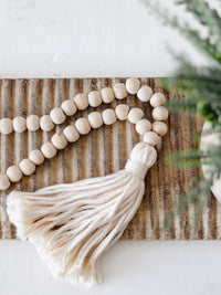 Davy Timber Bead Tassel -Natural Home Decor Wander & Wild 