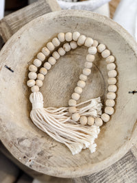 Davy Timber Bead Tassel -Natural Home Decor Wander & Wild 