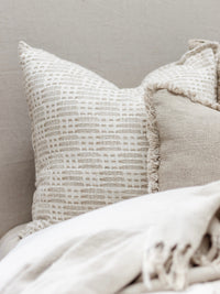 Kayla Weaved Linen Cushion Cushions and Covers Wander & Wild 