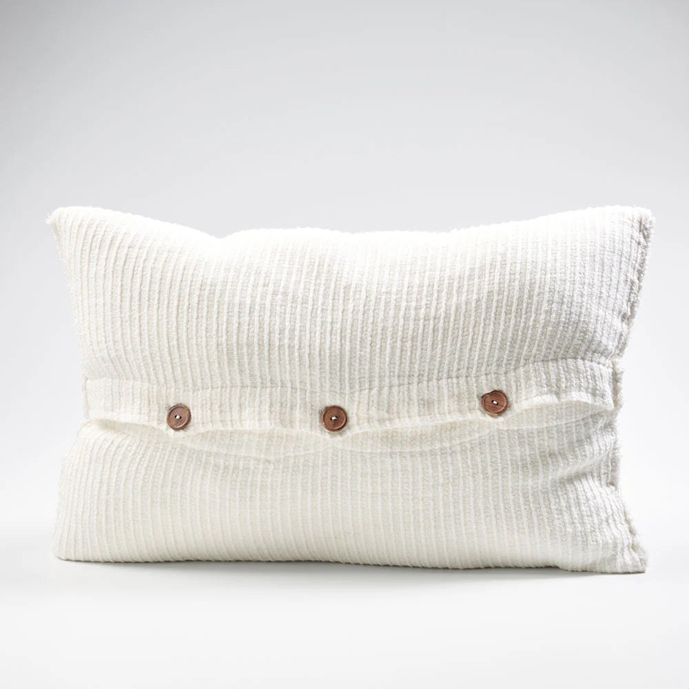 Rafflad Linen Cushion -Ivory Cushions and Covers Wander & Wild 