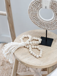 Davy Timber Bead Tassel -Natural Home Decor Wander & Wild 