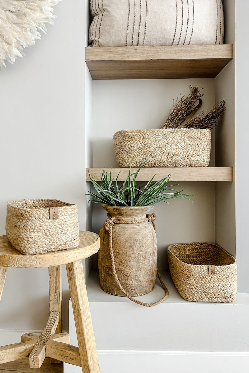 Nested Jute Basket Set | Rectangle Wander & Wild 