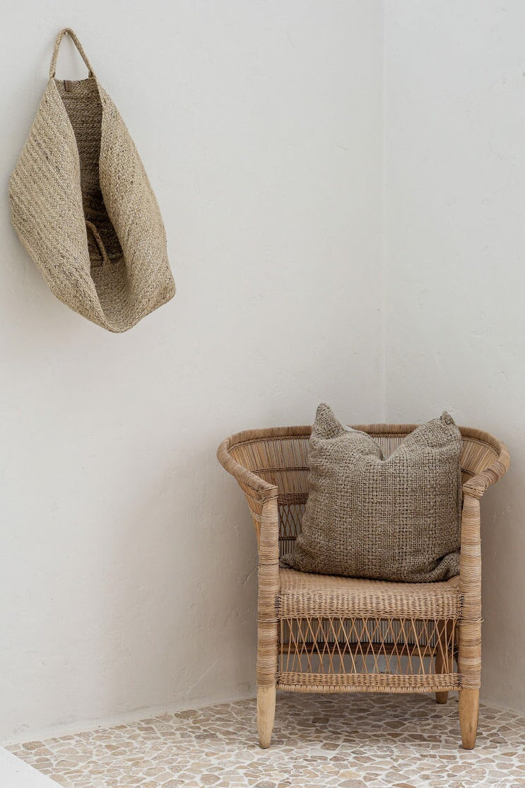 Dantè Rustic Hand-loomed Linen Cushion Wander & Wild 