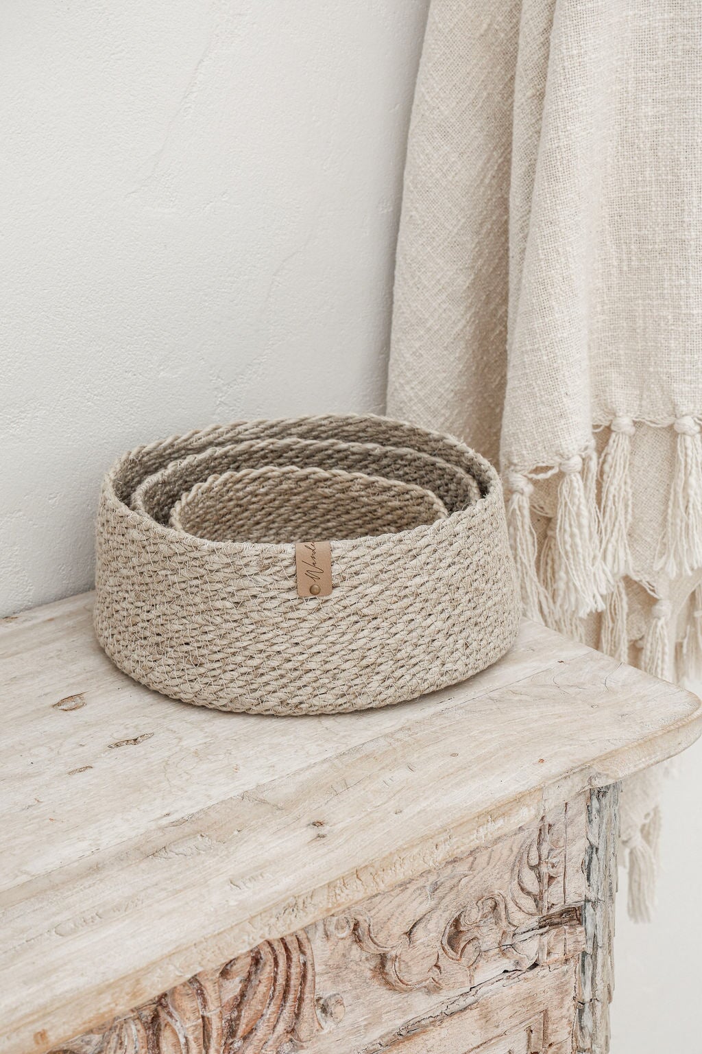 Nested Jute Basket Set | Round Wander & Wild 