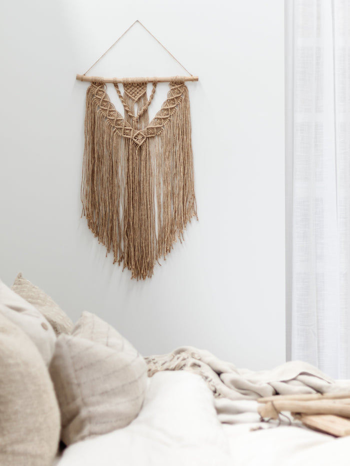 Alora Jute Macrame Hanging Wall Hanging Wander & Wild 