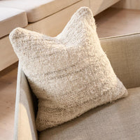 Wabi Recycled Linen Cushion -Ivory Cushions and Covers Wander & Wild 