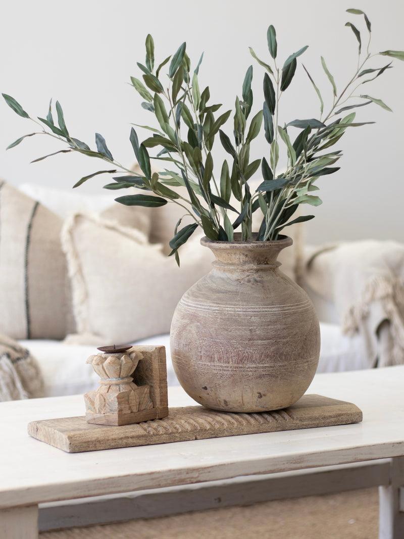 Vintage Matka Wooden Pot Pots, Planters & Vessels Wander & Wild 