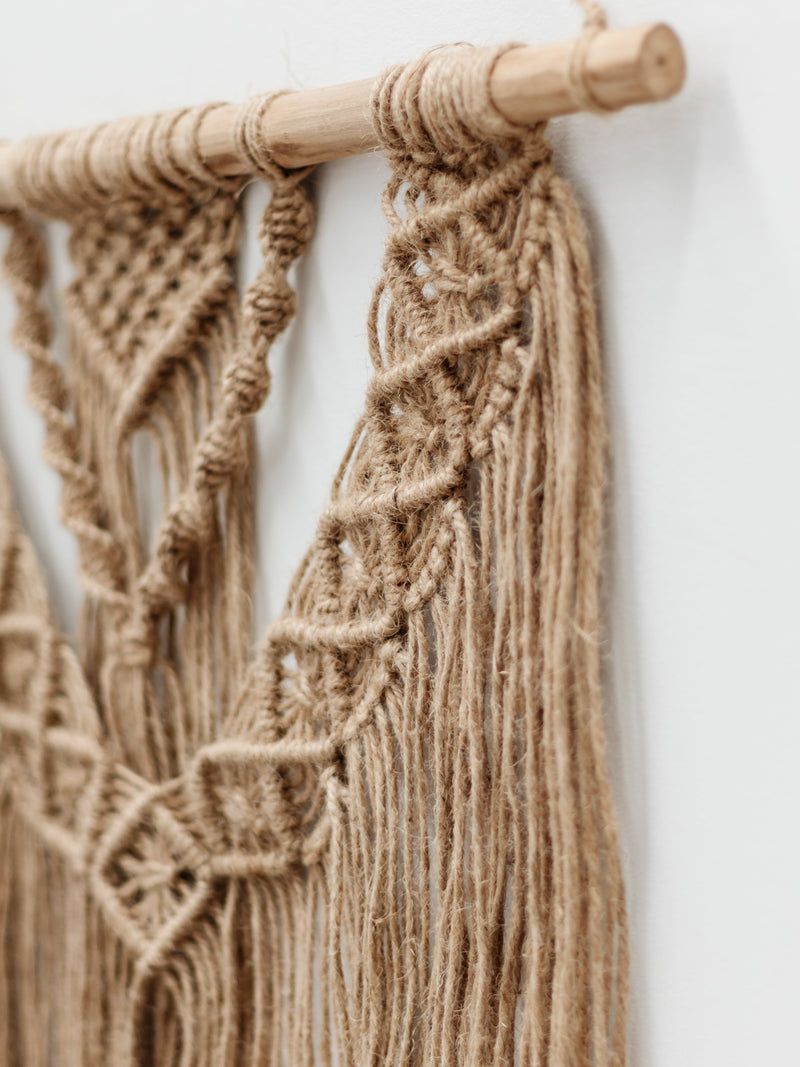 Alora Jute Macrame Hanging Wall Hanging Wander & Wild 