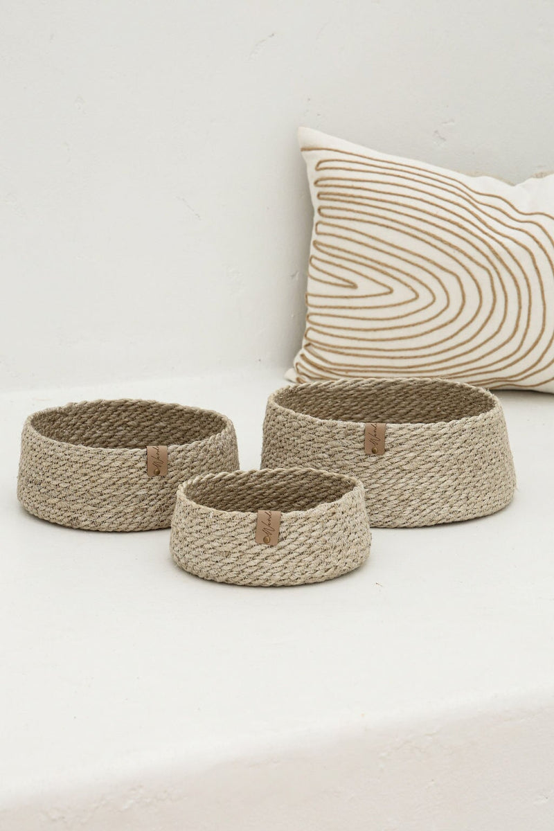 Nested Jute Basket Set | Round Wander & Wild 