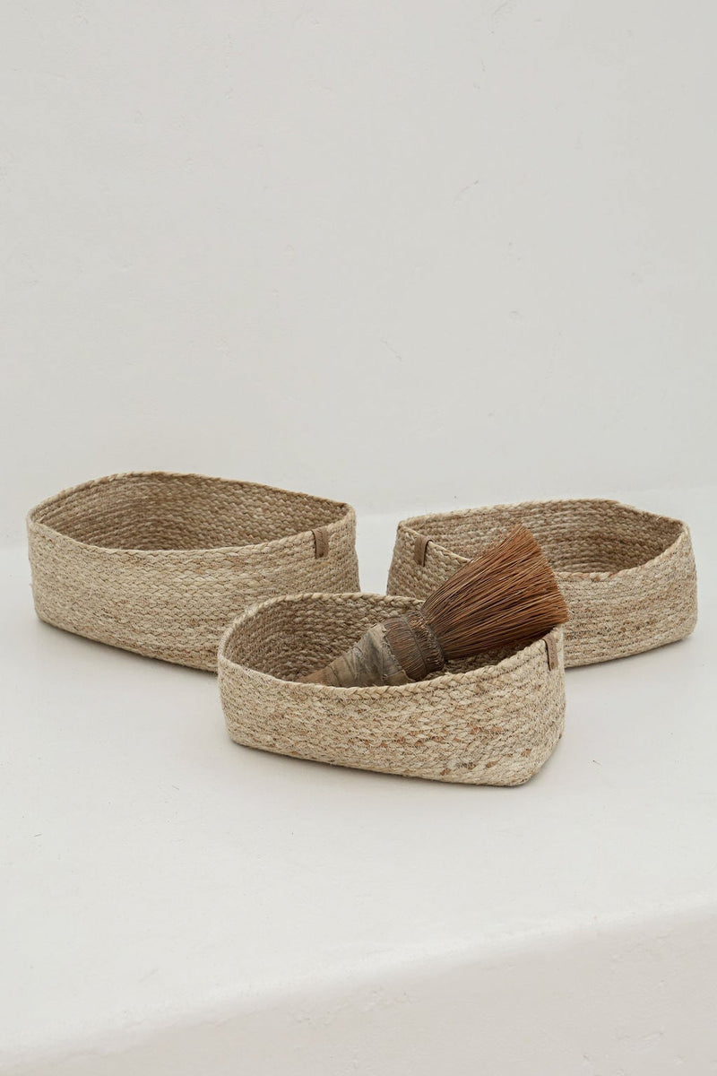 Nested Jute Basket Set | Rectangle Wander & Wild 