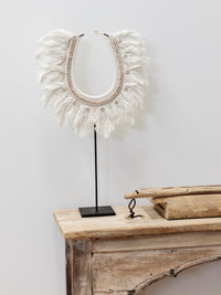 Myah Feathered Macrame Necklace Wall Hanging Wander & Wild 