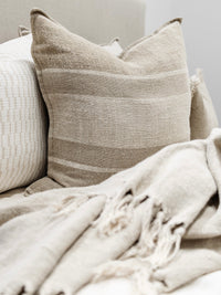 Kyoto Rustic Hand-loomed Linen Cushion Cushions and Covers Wander & Wild 