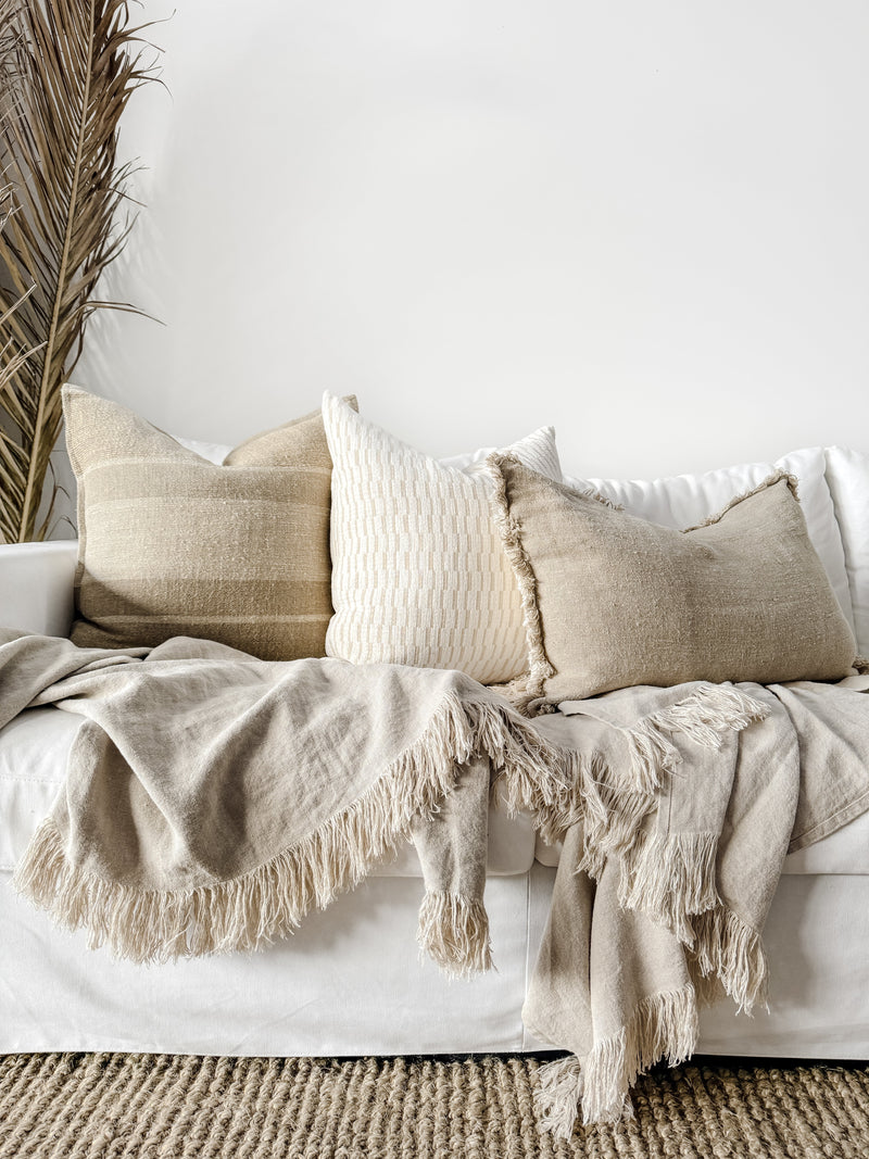 Mosiac Linen Cushion Cushions and Covers Wander & Wild 