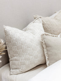 Kayla Weaved Linen Cushion Cushions and Covers Wander & Wild 