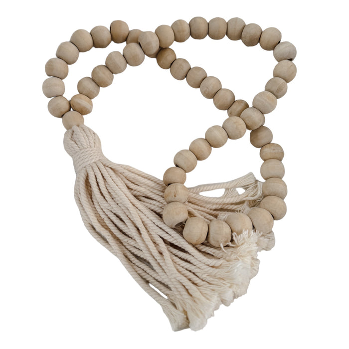 Davy Timber Bead Tassel -Natural Home Decor Wander & Wild 