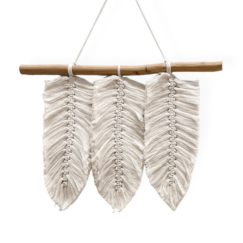 Mia Macrame Leaf Hanging Wander & Wild 