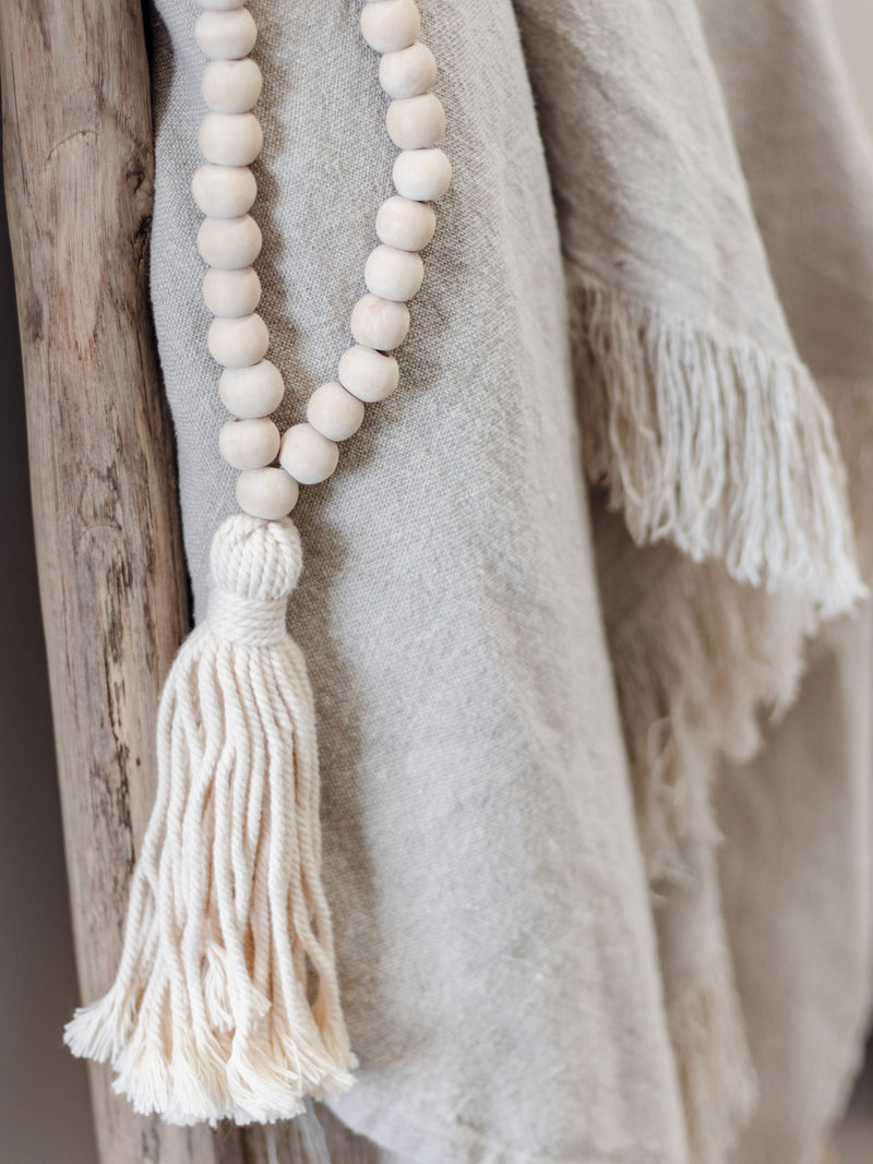 Davy Timber Bead Tassel -Natural Home Decor Wander & Wild 