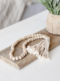 Davy Timber Bead Tassel -Natural Home Decor Wander & Wild 