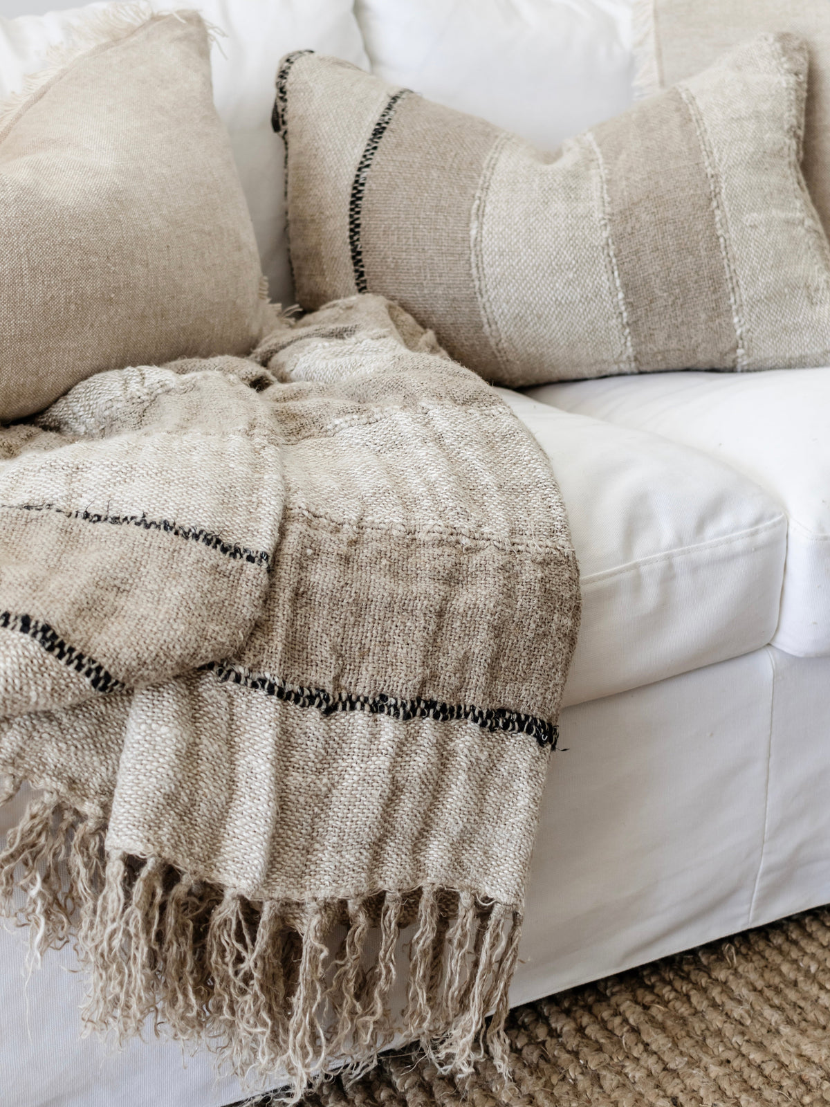 Retreat Linen Cushion Cushions and Covers Wander & Wild 