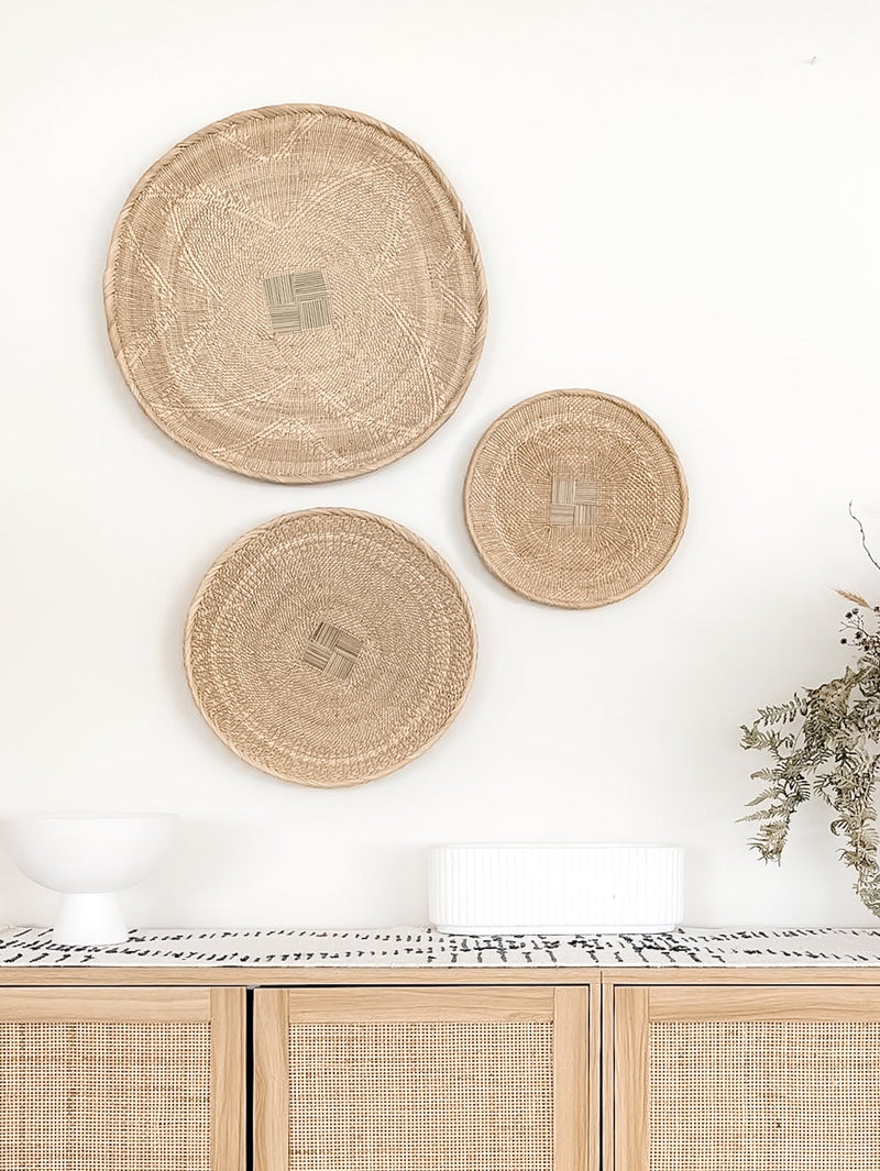 Natural Binga Baskets -Set Of 3 Wander & Wild 