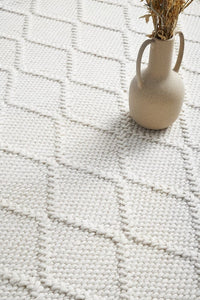 Huxley Wool Rug- White Wander & Wild 