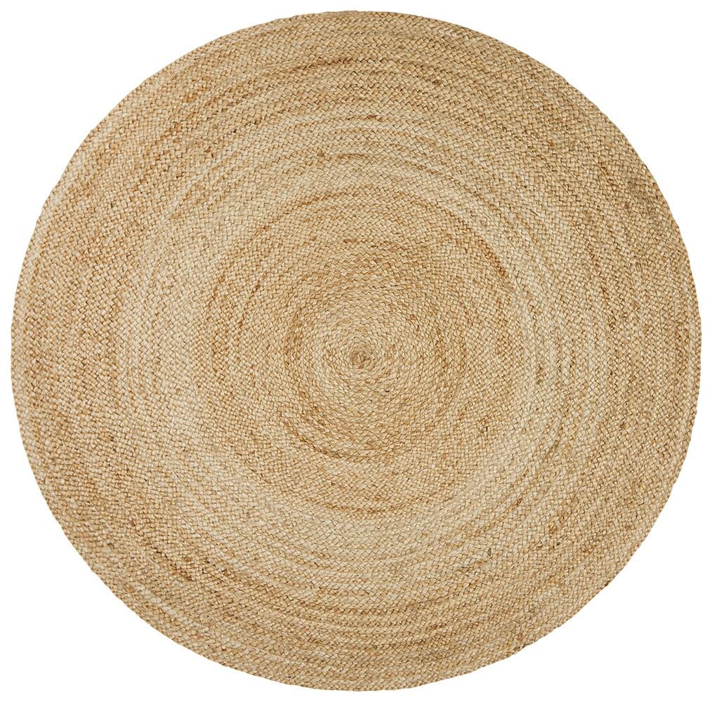 Atrium Polo Jute Rug- Round/Natural Wander & Wild 