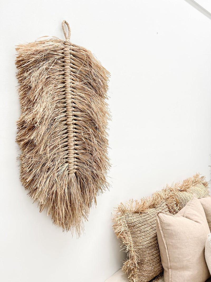 Laguna Raffia Leaf Hanging - Wander & Wild Home