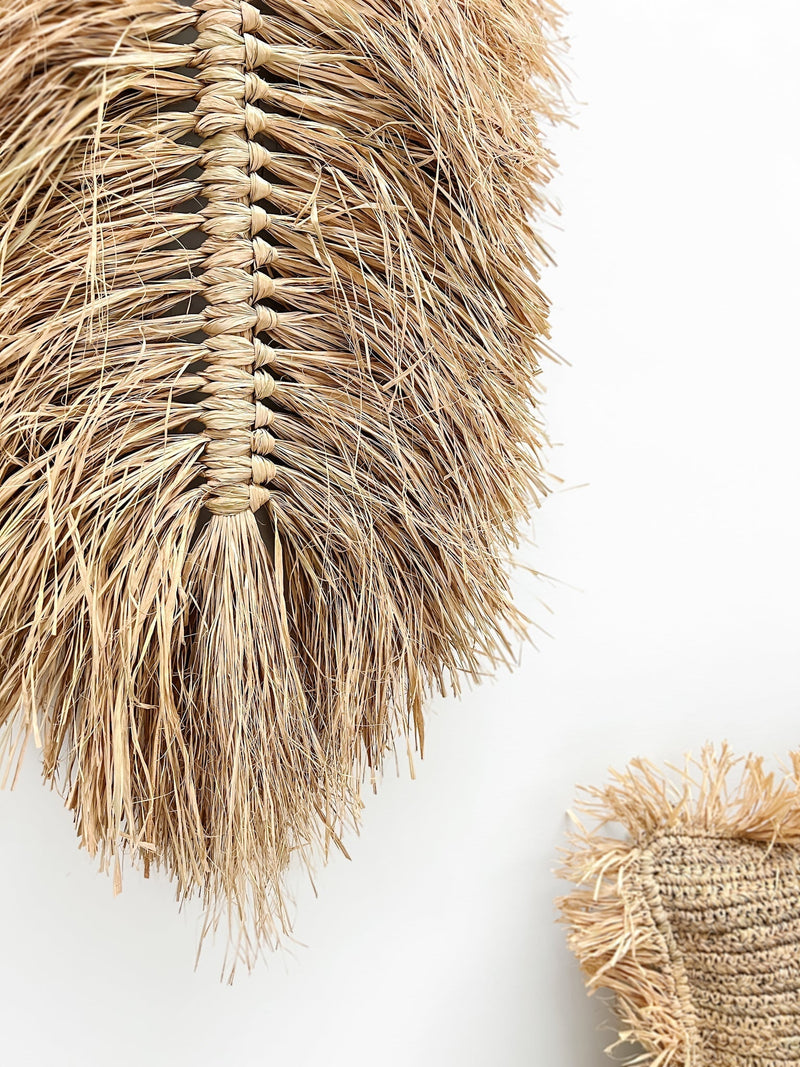 Laguna Raffia Leaf Hanging - Wander & Wild Home