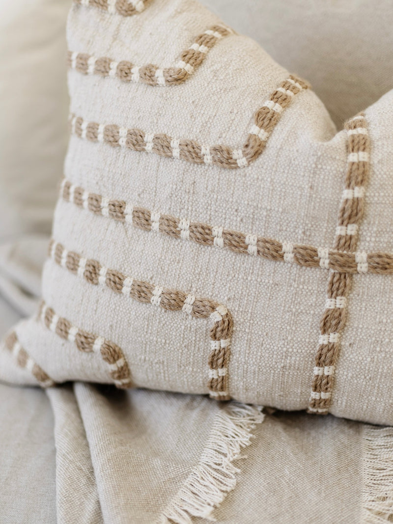 Mila Linen Jute Weave Cushion - Wander & Wild Home