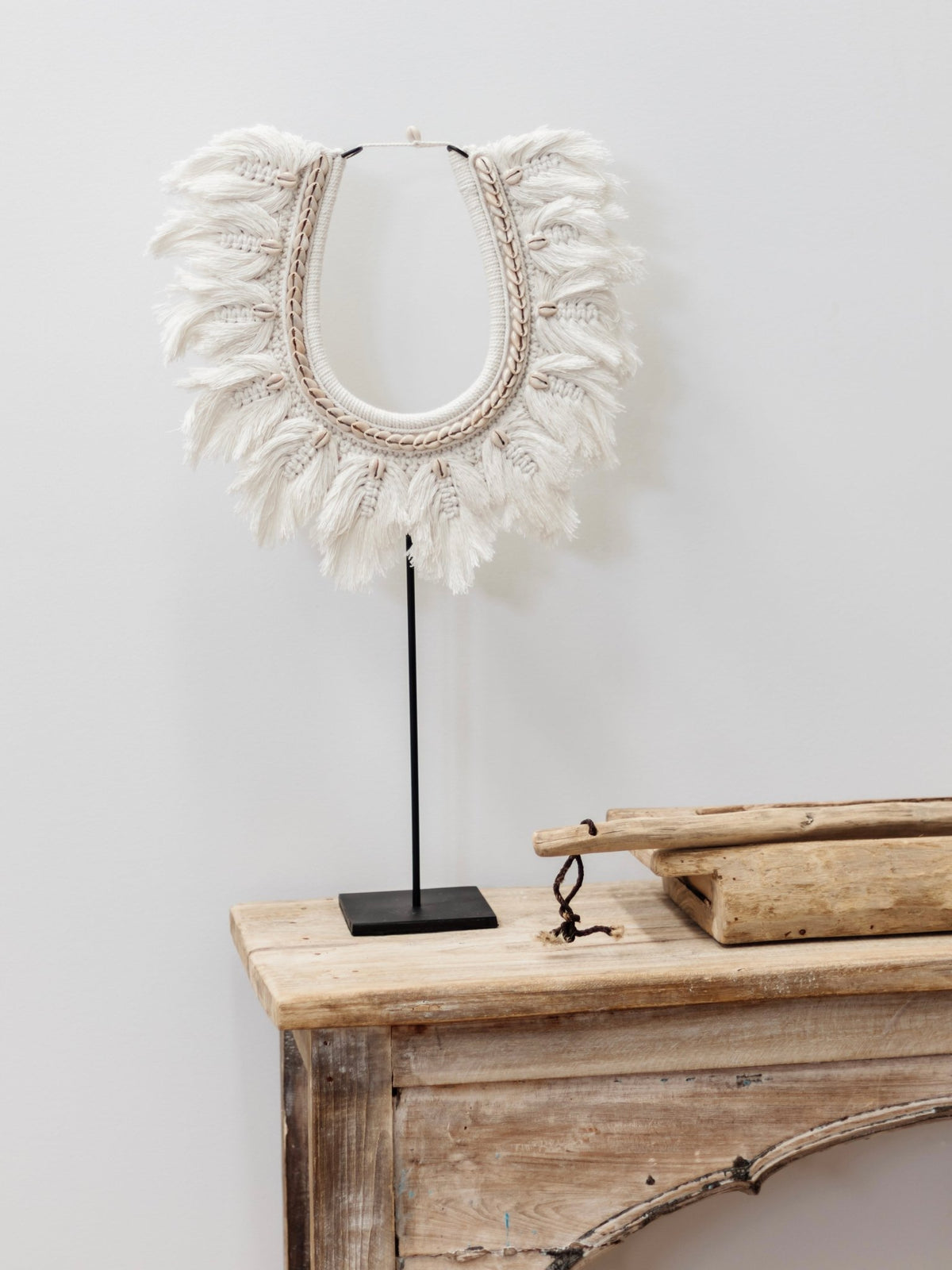 Myah Feathered Macrame Necklace - Wander & Wild Home