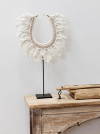 Myah Feathered Macrame Necklace - Wander & Wild Home