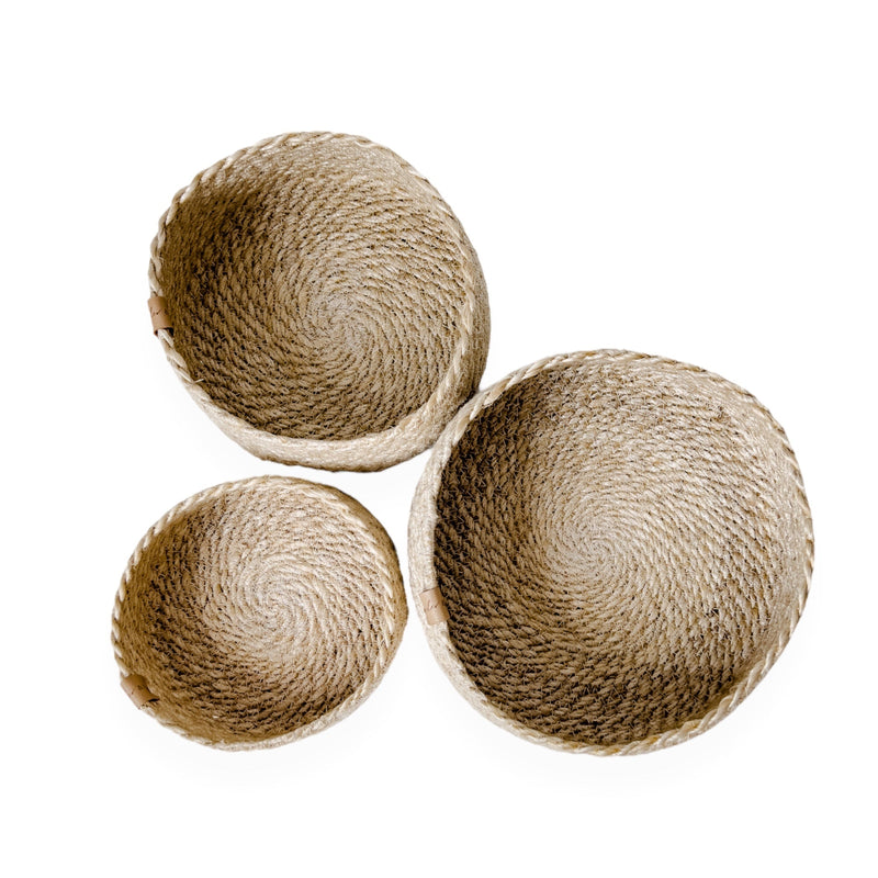 Nested Jute Basket Set | Round - Wander & Wild Home