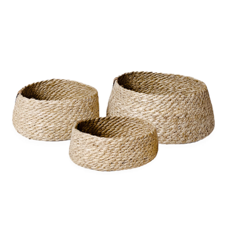 Nested Jute Basket Set | Round - Wander & Wild Home