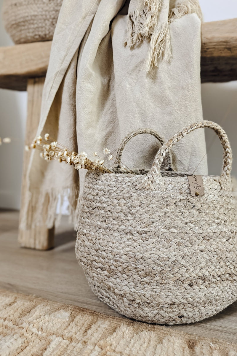 Round Jute Baskets | Natural - Wander & Wild Home