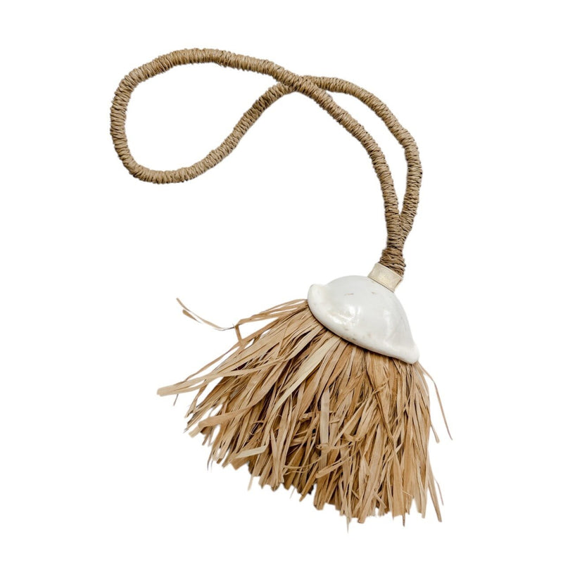 Tia Raffia Shell Tassel - Wander & Wild Home