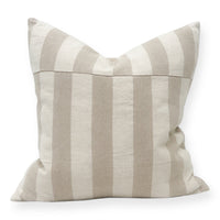 Carrie French Linen Stripe Cushion Wander & Wild 