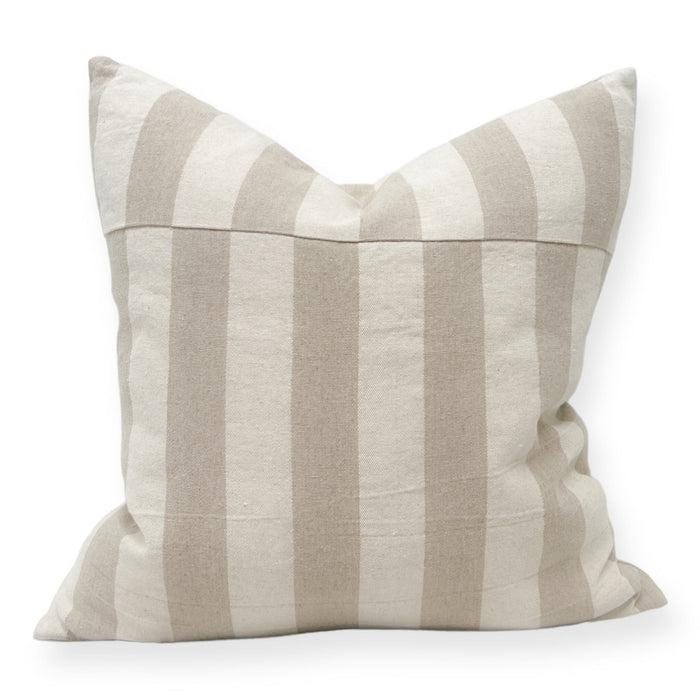 Carrie French Linen Stripe Cushion Wander & Wild 