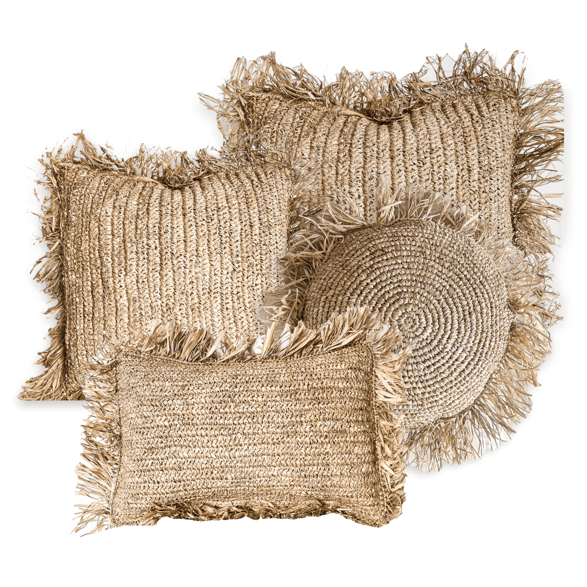 Ohana Raffia Scatter Cushions Wander & Wild 