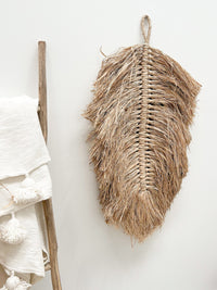 Laguna Raffia Leaf Hanging - Wander & Wild Home