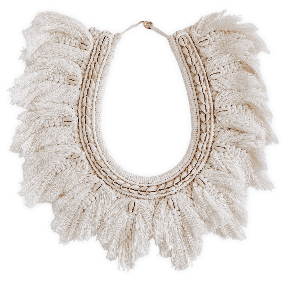 Myah Feathered Macrame Necklace - Wander & Wild Home